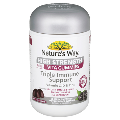 High Strength Adult Vita Gummies Triple Immune Support 50's