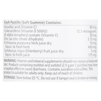 High Strength Adult Vita Gummies Triple Immune Support 50's
