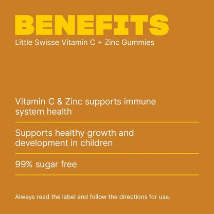 Little Swisse Vitamin C + Zinc Gummies – Kids’ Immune Support