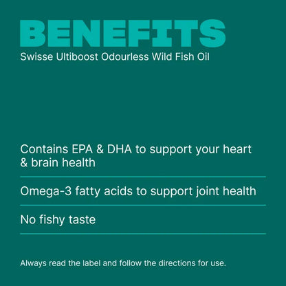 Swisse Ultiboost Odourless Wild Fish Oil 1000mg