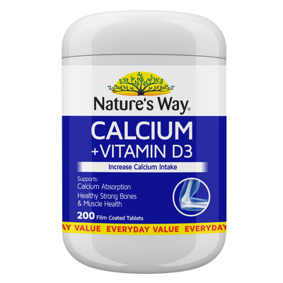 Calcium + Vitamin D3 200s