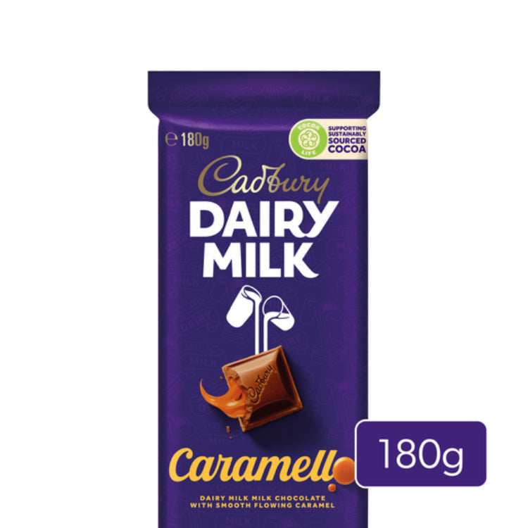 Cadbury Dairy Milk Caramello milk chocolate block 180g