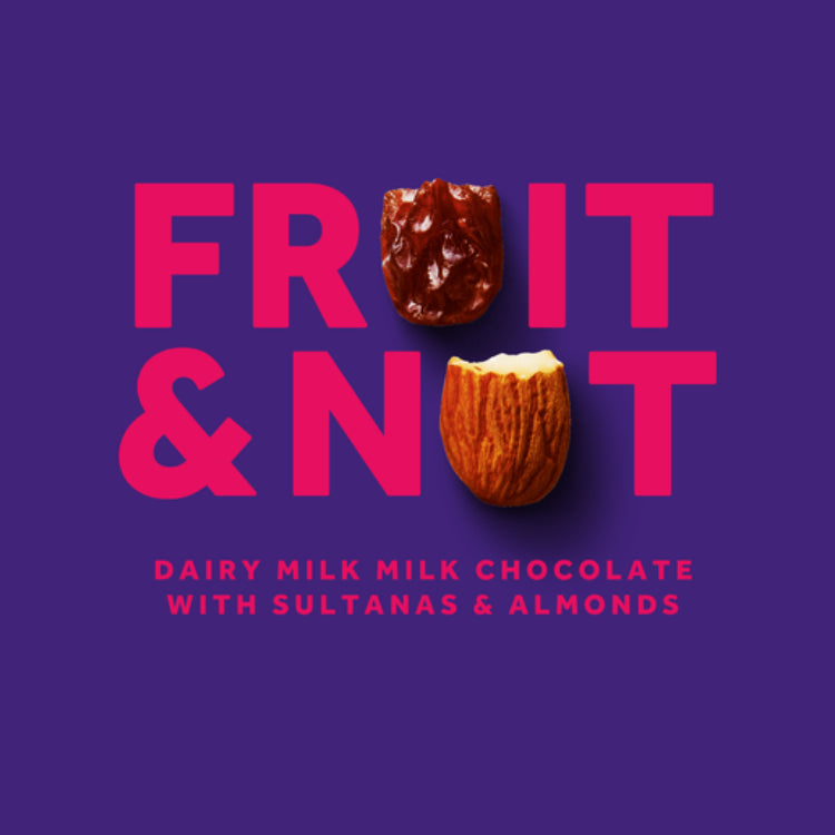Cadbury Dairy Milk Fruit & Nut milk chocolate block 180g