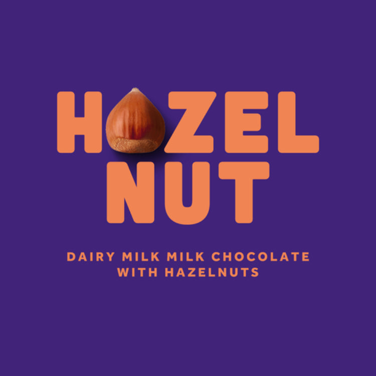 Cadbury Dairy Milk Hazelnut milk chocolate block 180g