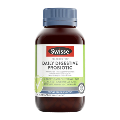 Swisse Ultibiotic Daily Digestive Probiotic – Digestive System Health Support
