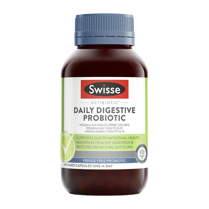Swisse Ultibiotic Daily Digestive Probiotic – Digestive System Health Support