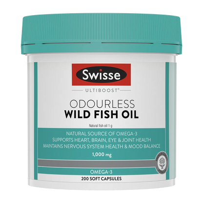 Swisse Ultiboost Odourless Wild Fish Oil 1000mg