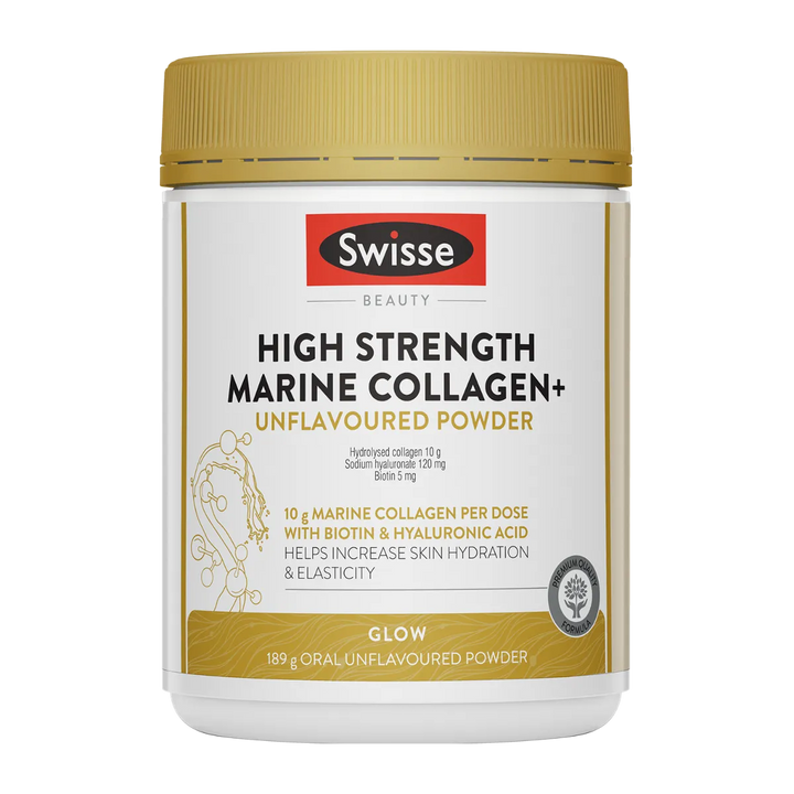 Swisse Beauty High Strength Marine Collagen+ Unflavoured Powder
