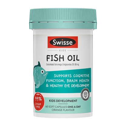Swisse Kids Fish Oil – Brain Development & Eye Health Support