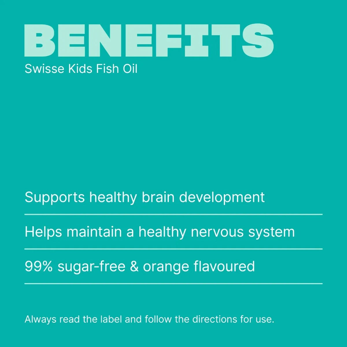 Swisse Kids Fish Oil – Brain Development & Eye Health Support