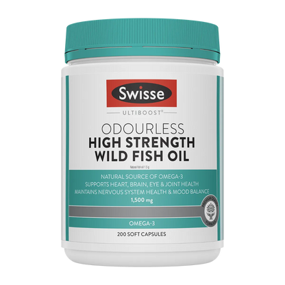 Swisse Ultiboost Odourless High Strength Wild Fish Oil