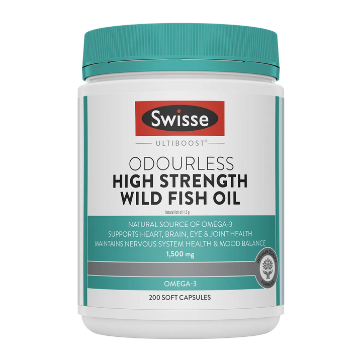 Swisse Ultiboost Odourless High Strength Wild Fish Oil