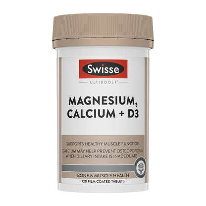 Swisse Ultiboost Magnesium, Calcium + Vitamin D3