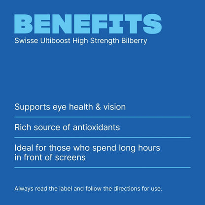 Swisse Ultiboost High Strength Bilberry – Eye Health Support