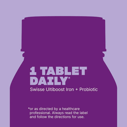 Swisse Ultiboost Iron + Probiotic – With Amino Acid Chelate