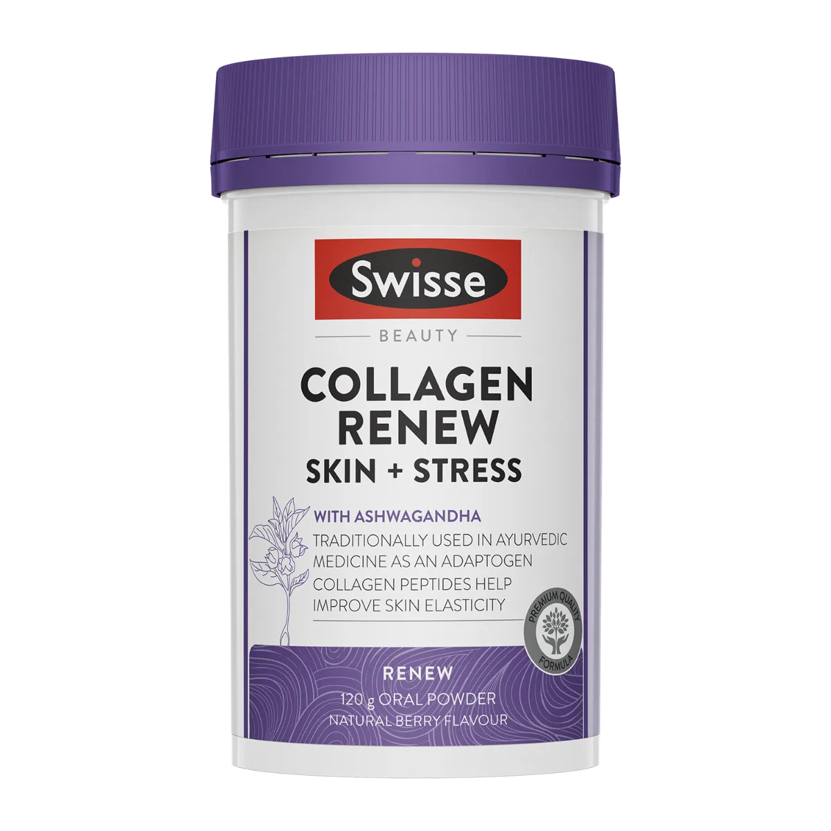 Swisse Beauty Collagen Renew Skin + Stress Powder with Ashwagandha