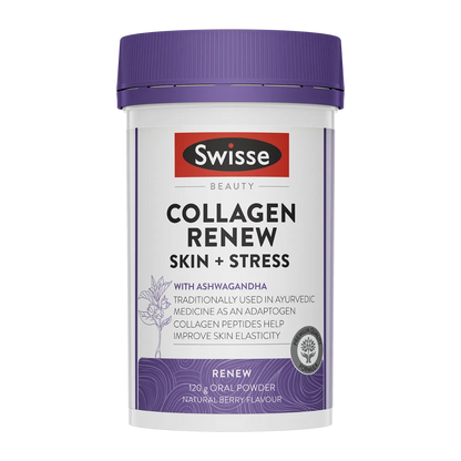 Swisse Beauty Collagen Renew Skin + Stress Powder with Ashwagandha