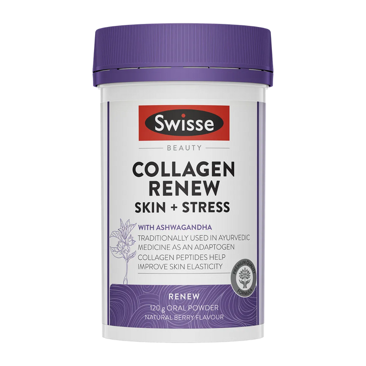 Swisse Beauty Collagen Renew Skin + Stress Powder with Ashwagandha