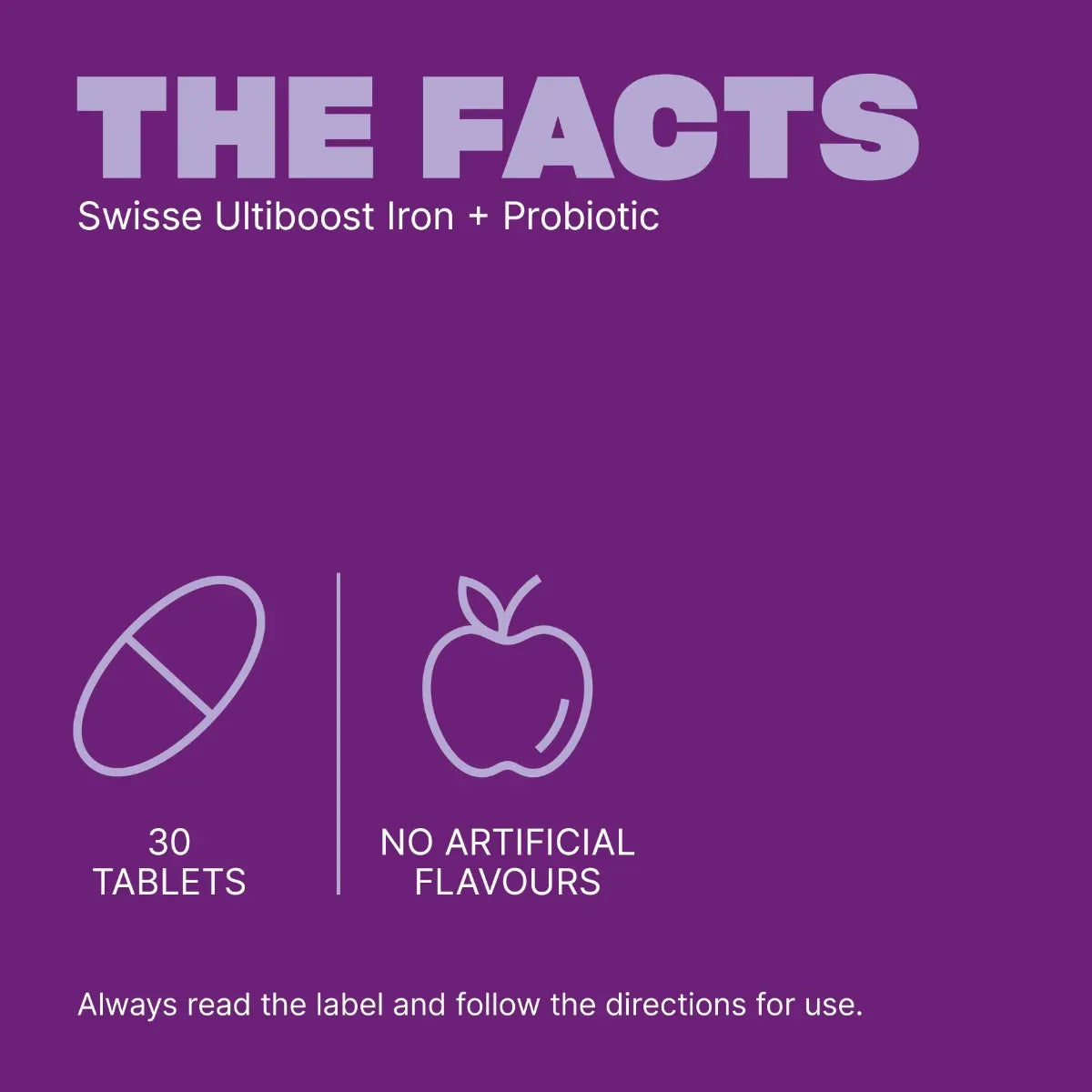 Swisse Ultiboost Iron + Probiotic – With Amino Acid Chelate