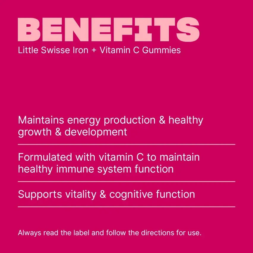 Little Swisse Iron + Vitamin C Gummies