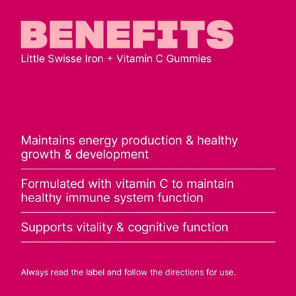 Little Swisse Iron + Vitamin C Gummies