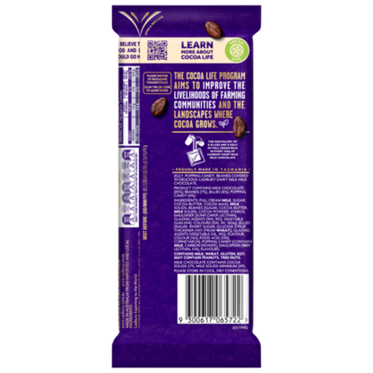 Cadbury Dairy Milk Marvellous Creations Jelly Popping Candy Beanies milk chocolate block 190g