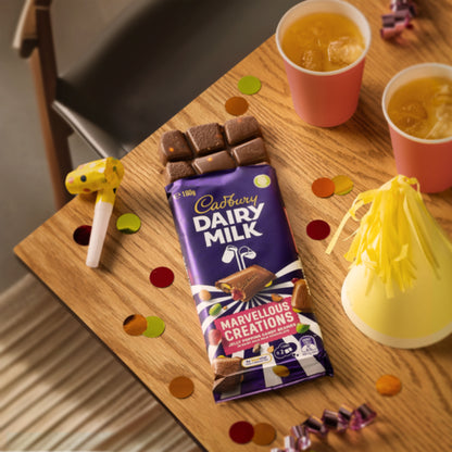 Cadbury Dairy Milk Marvellous Creations Jelly Popping Candy Beanies milk chocolate block 190g