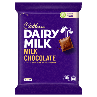 Cadbury Dairy Milk, Milk Chocolate 315g pack