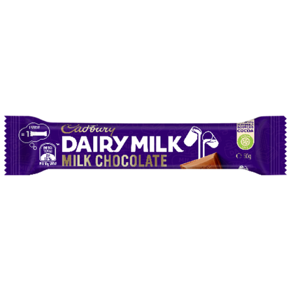 Cadbury Dairy Milk, Milk Chocolate Bar 50g
