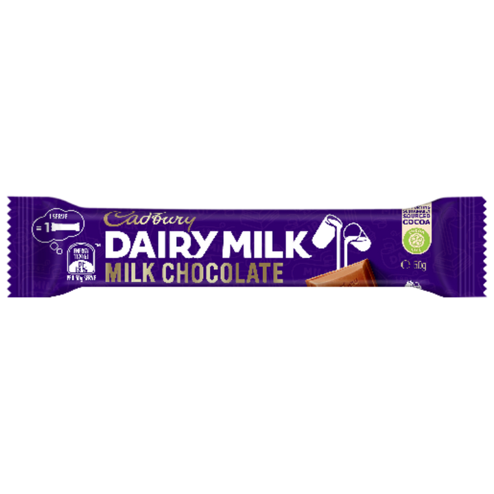 Cadbury Dairy Milk, Milk Chocolate Bar 50g