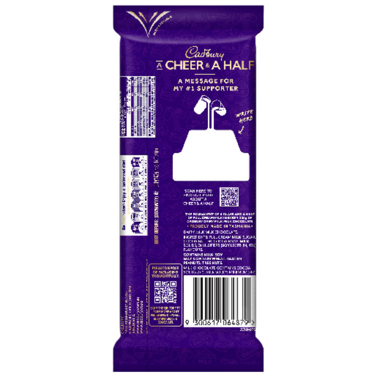 Dairy Milk, Milk Chocolate Block 180g
