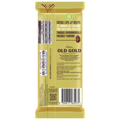 Cadbury Old Gold Original Dark Chocolate Block 180g