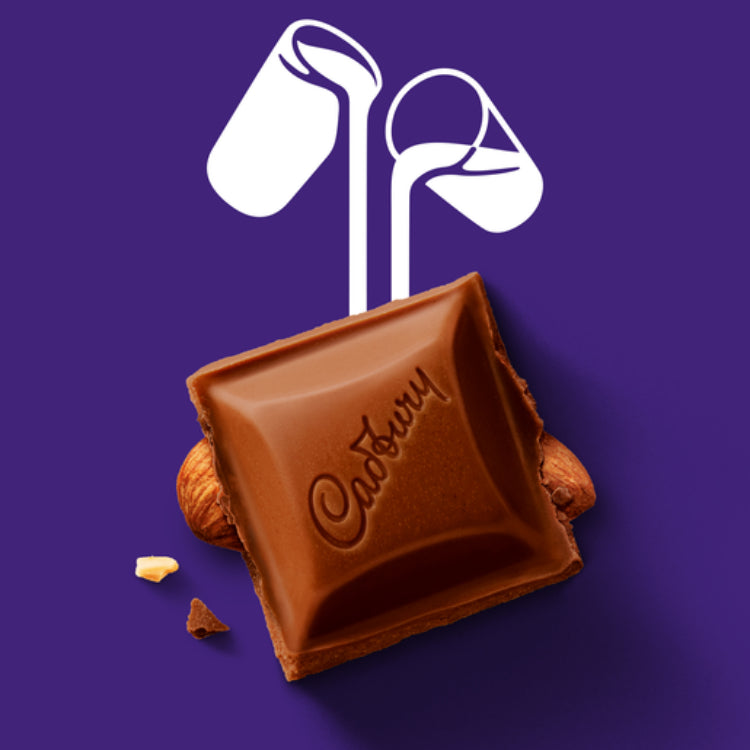 Cadbury Dairy Milk Roast Almond milk chocolate block 180g