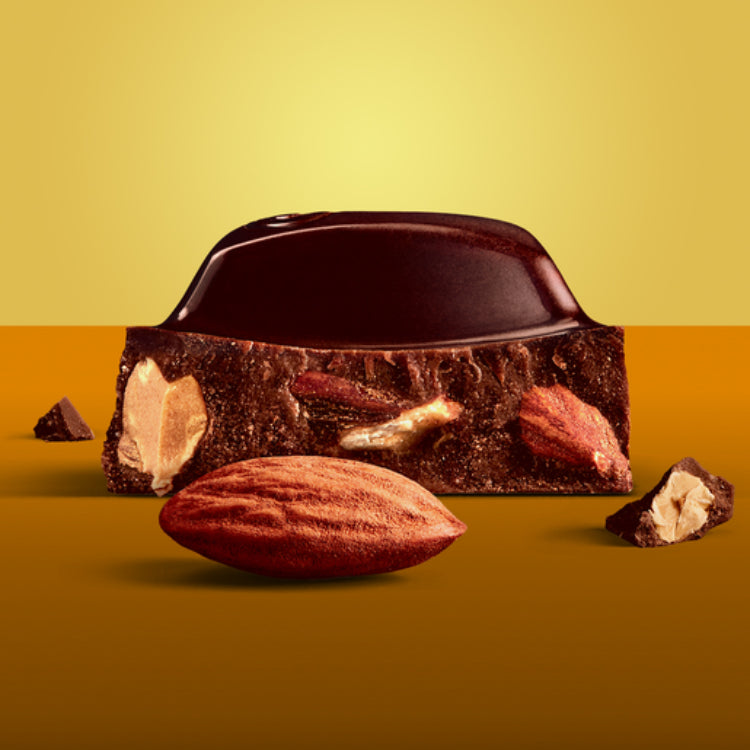 Cadbury Old Gold Dark Chocolate Roast Almond Block 180g