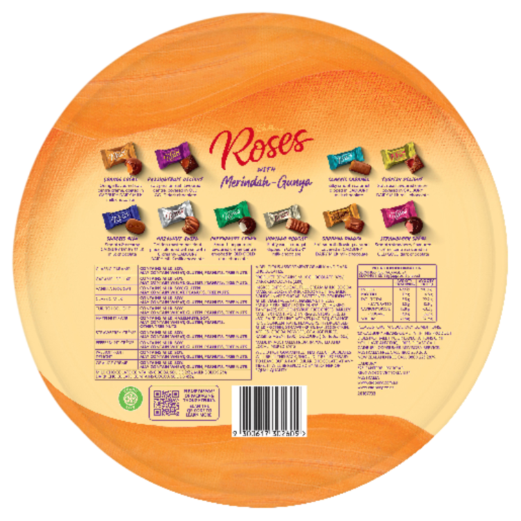 Cadbury Roses Limited Edition with Merindah-Gunya Tin 600g