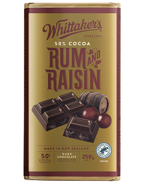 Rum & Raisin Chocolate 250g