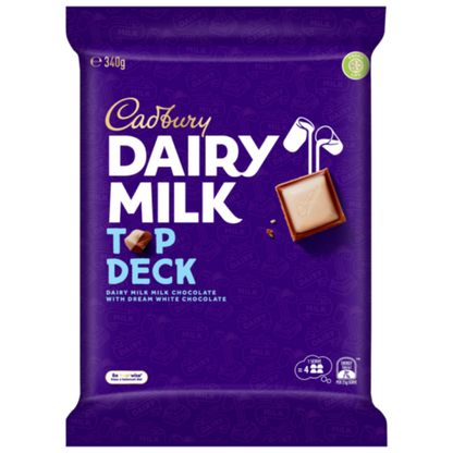 Cadbury Dairy Milk Chocolate Top Deck Large Block 340g